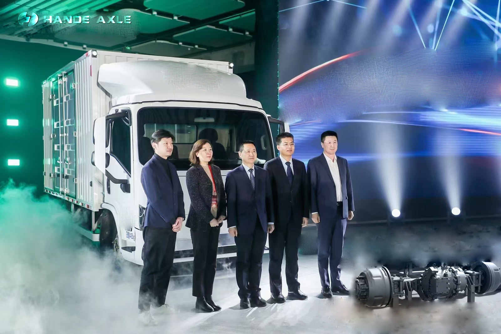 Launching new generation light truck model with our 3.5T electric axle 
